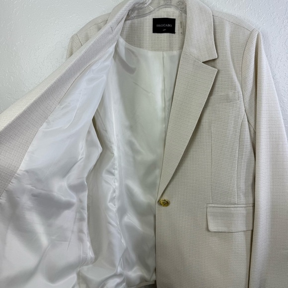 Dolce Cabo Cream career size XL business popover Blazer jacket - Picture 7 of 11